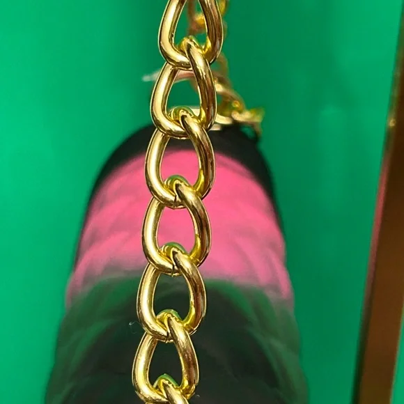 3 am USA Mix Tone Jelly Textured Crossbody Bag Approx. w/Charm 10 x 7 x 3.5 - Picture 7 of 17